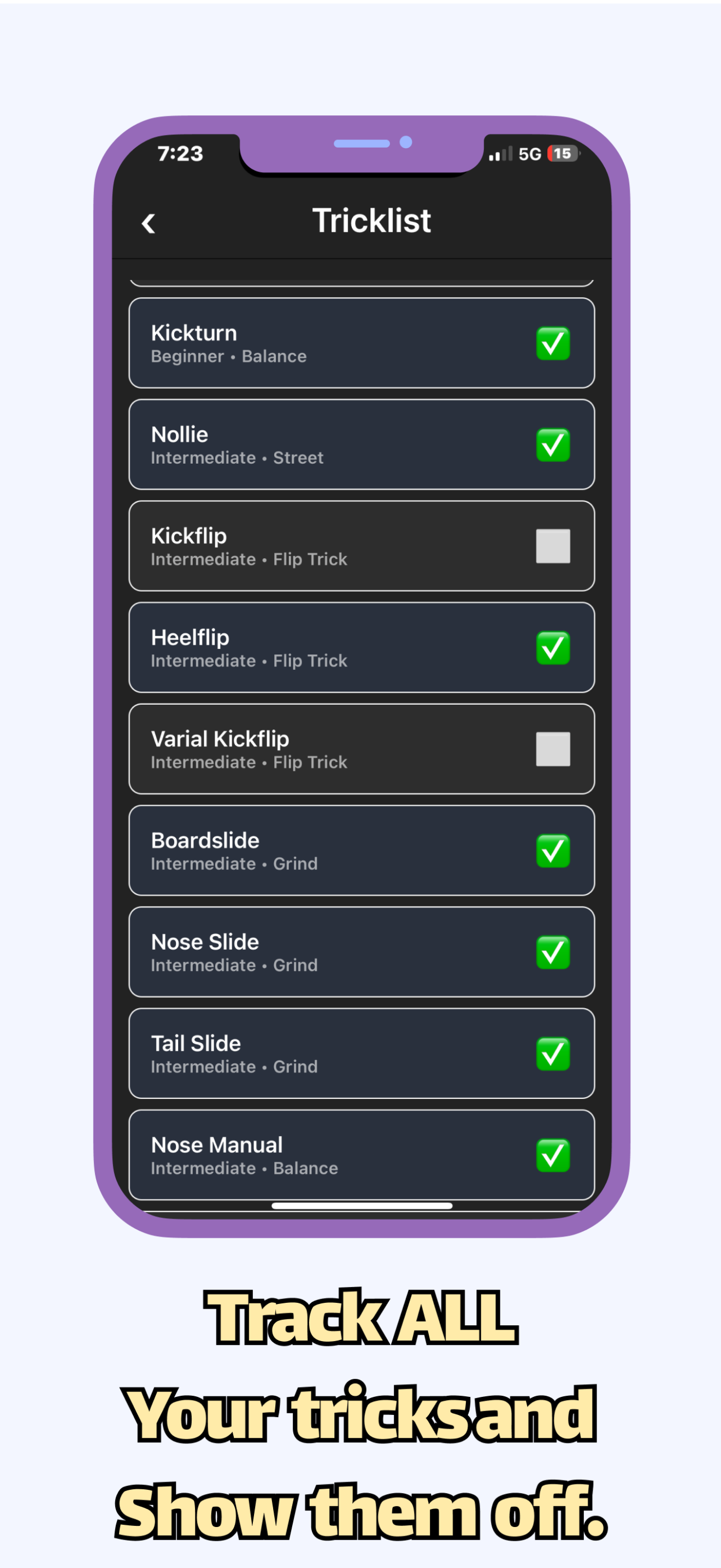 Tricklist screenshot